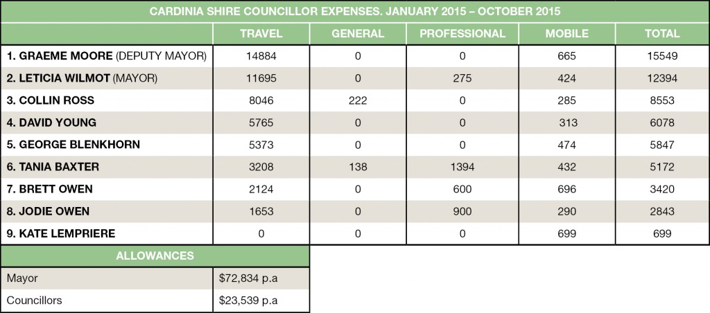 Cost-cutting campaigner Collin Ross is the third most expensive councillor in the field of expenses. See where your councillor rates.